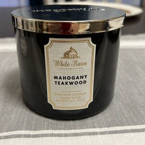 **SOLD** White Barn Mahogany Teakwood 3 Wick Candle
